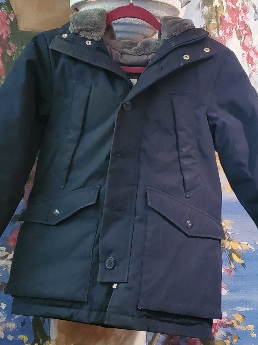 FASHION DOWN WITH FUR BOYS JACKET GAP